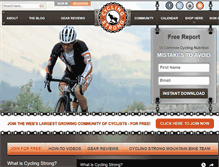 Tablet Screenshot of cyclingstrong.com